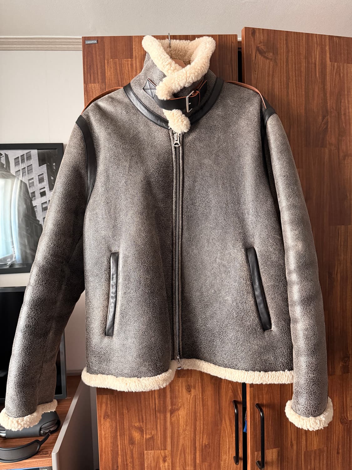 [아크네] 무스탕 무통 자켓 XL 52 상품이미지1