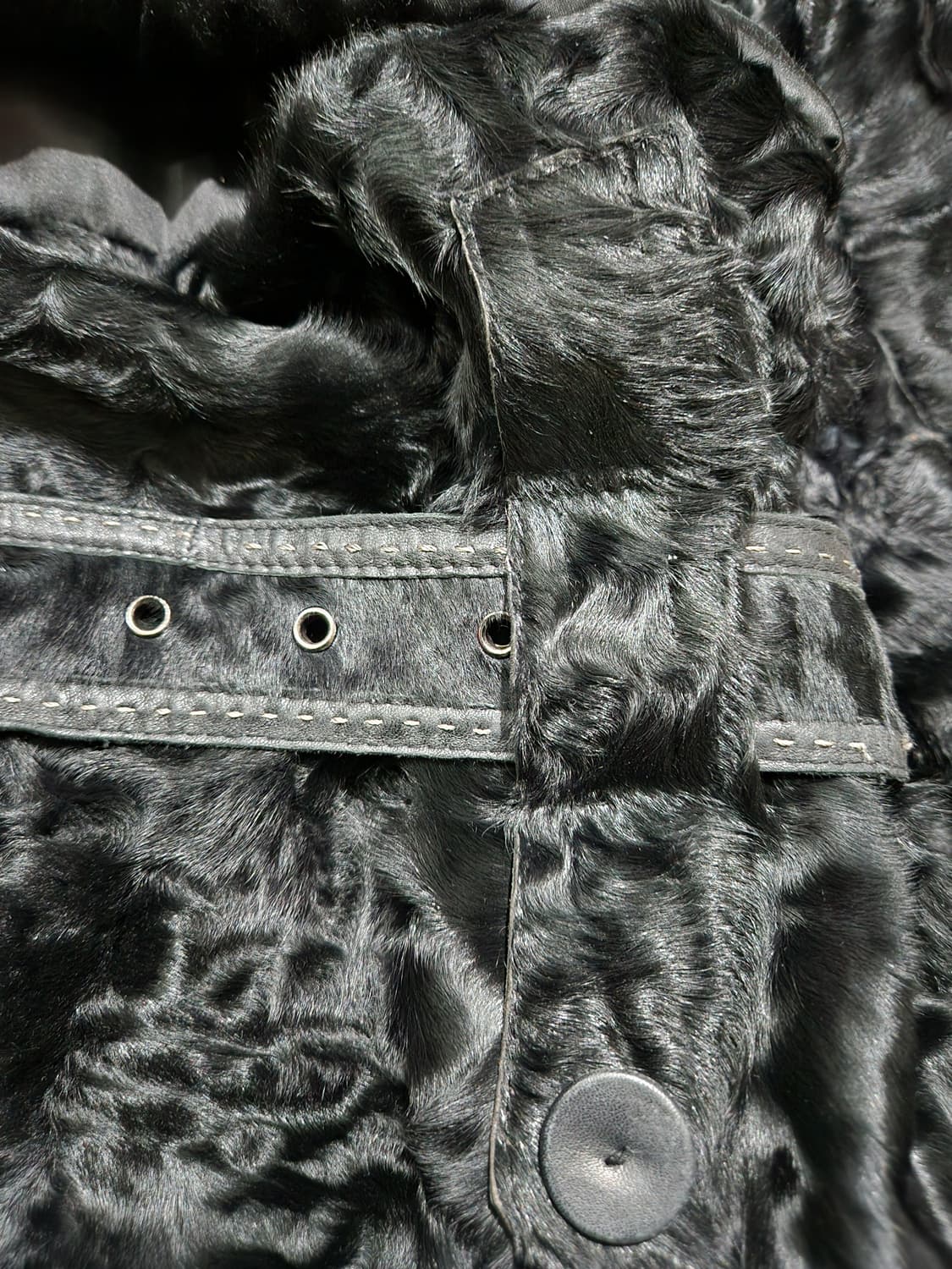 미샤 양털 양가죽 코트M 상품이미지10