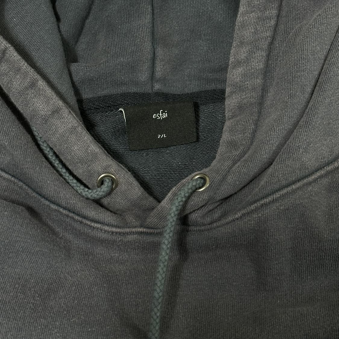 L 에스파이 후드티 워싱 네이비 상품이미지4