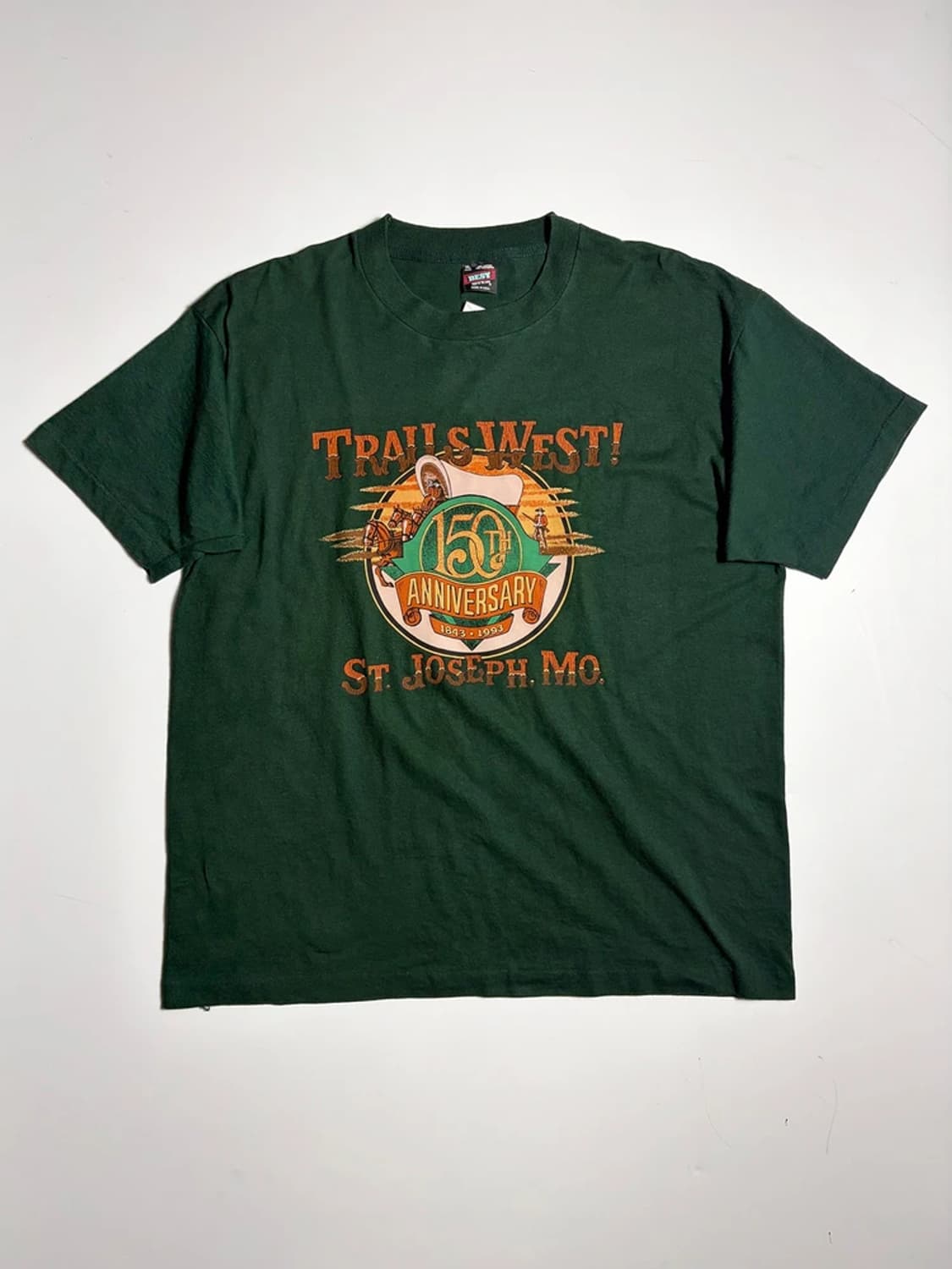 Trail West 150주년 기념 그래픽 반팔 티셔츠R1533 상품이미지1