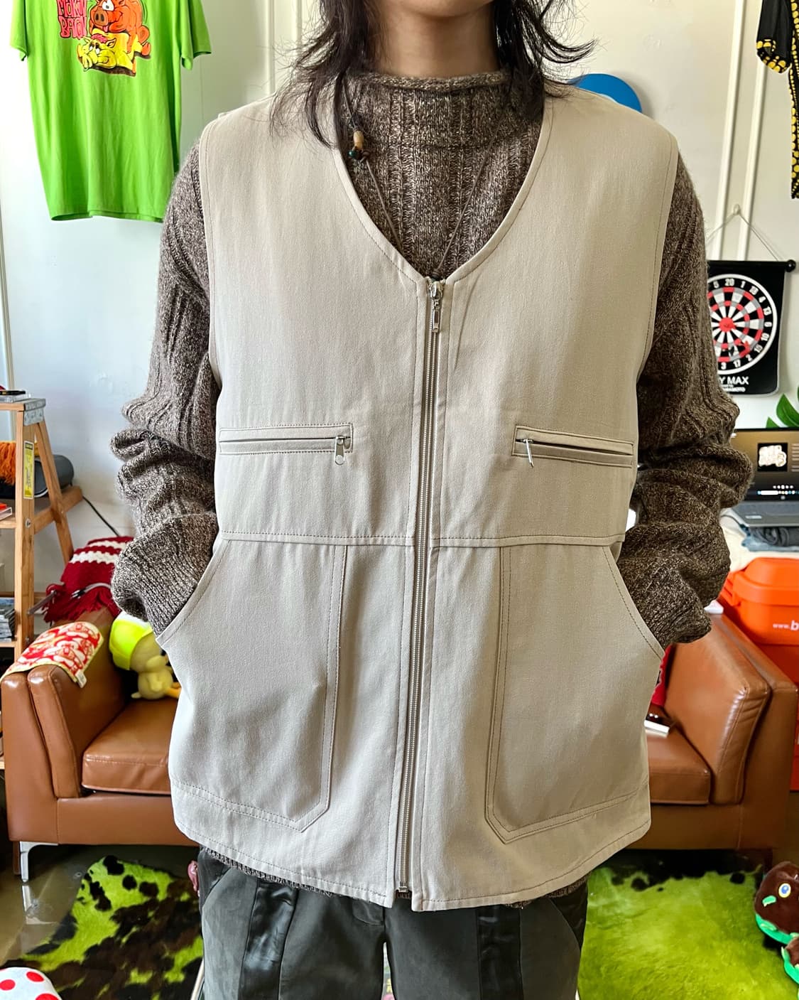 ANGELINA アンジェリーナ Minimal Utility Vest 상품이미지2