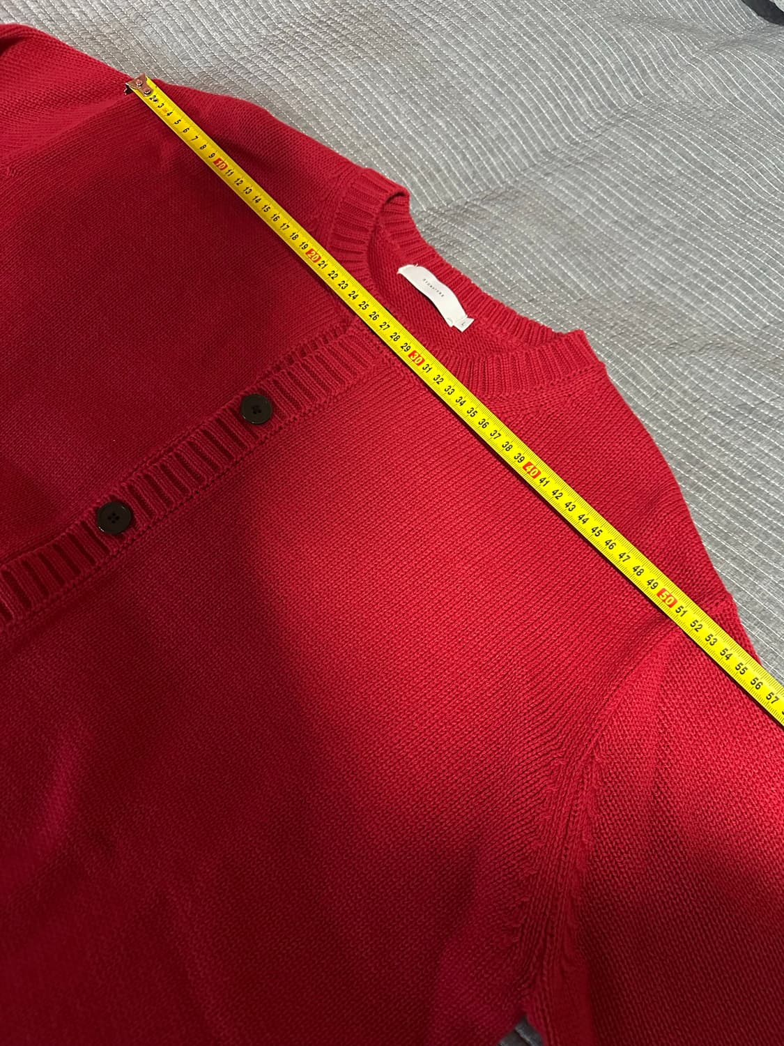 (L) 시그니처 가디건 레드 상품이미지4