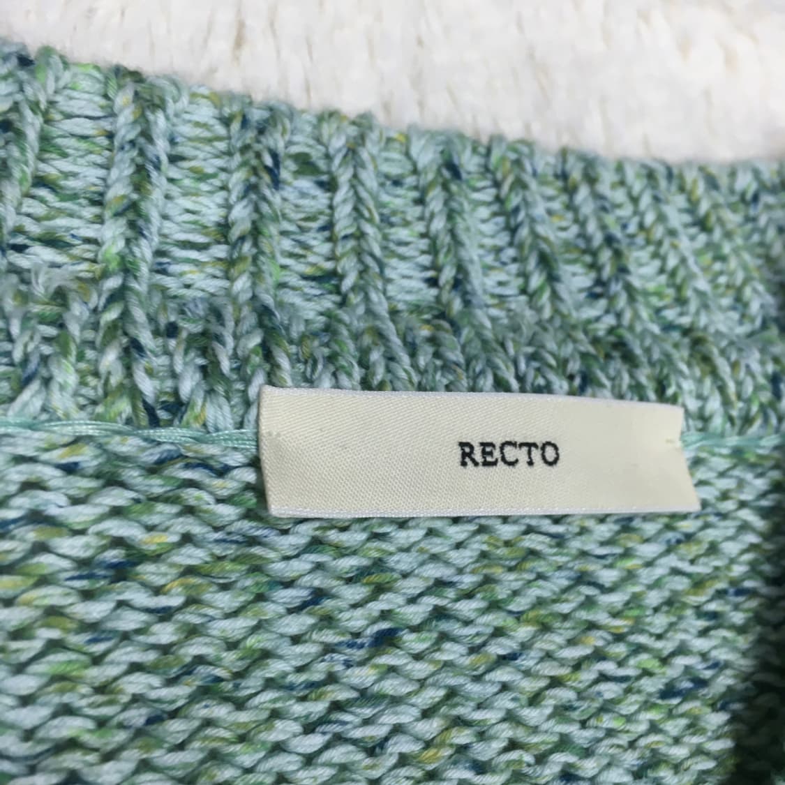 렉토 여성 청키 브이넥 크롭 니트 BB12 상품이미지2