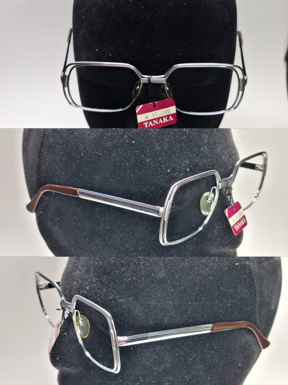 80s 프랑스제 빈티지 데드스톡/SPM 선플래티늄 HOYA 안경테 상품이미지3