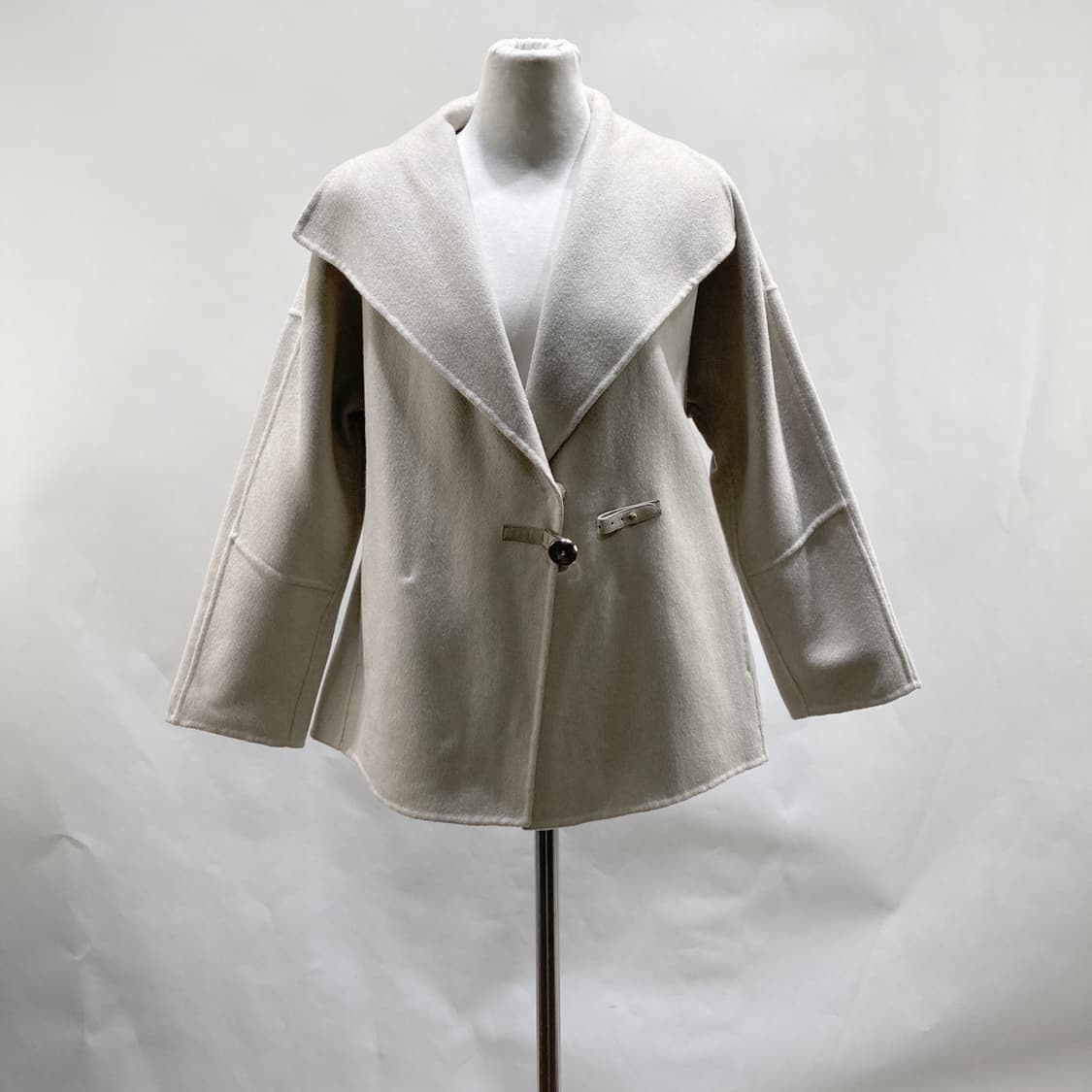 SJ와니 울 견 캐시미어 여성자켓 베이지 M  상품이미지1