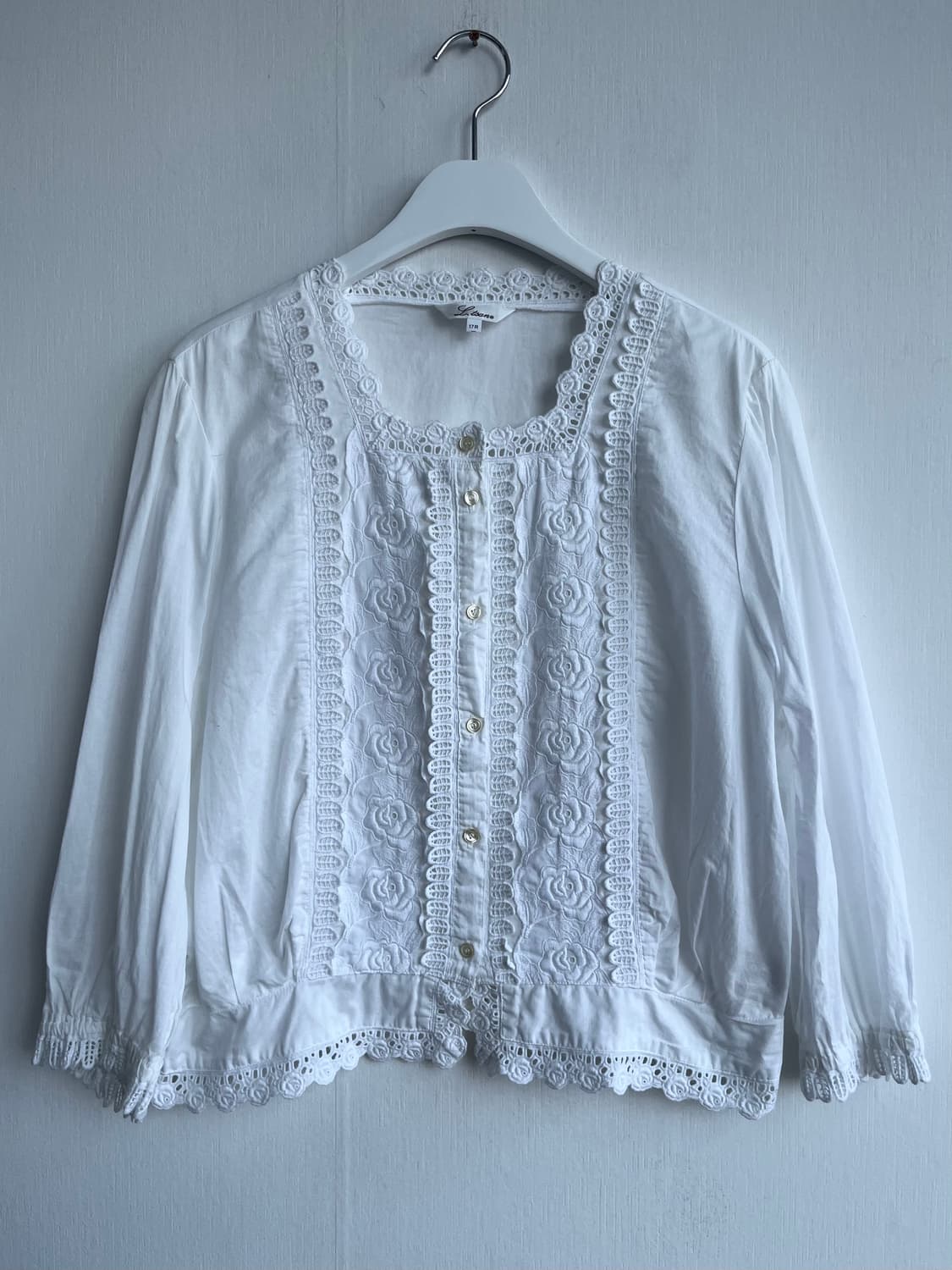 로맨틱 로즈 자수 블라우스 상품이미지1