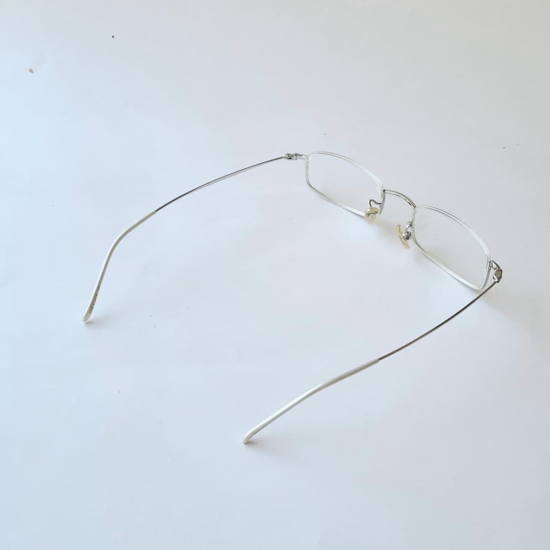 데드스탁 실버 메탈 하프 림리스(언더림) 안경테 744 상품이미지6