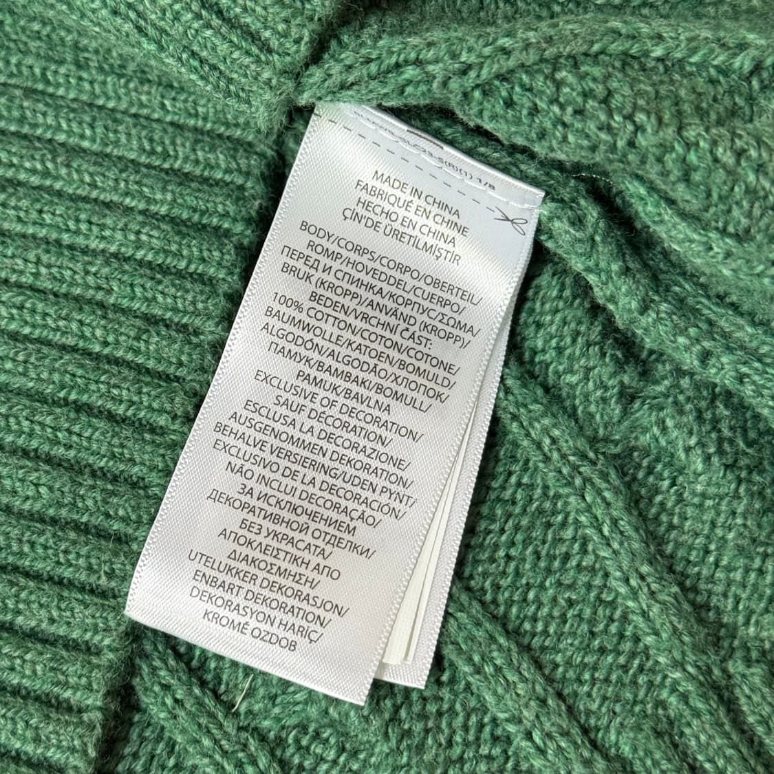 [정품 QR] 폴로 랄프로렌 꽈배기 니트 남성용 M 상품이미지9