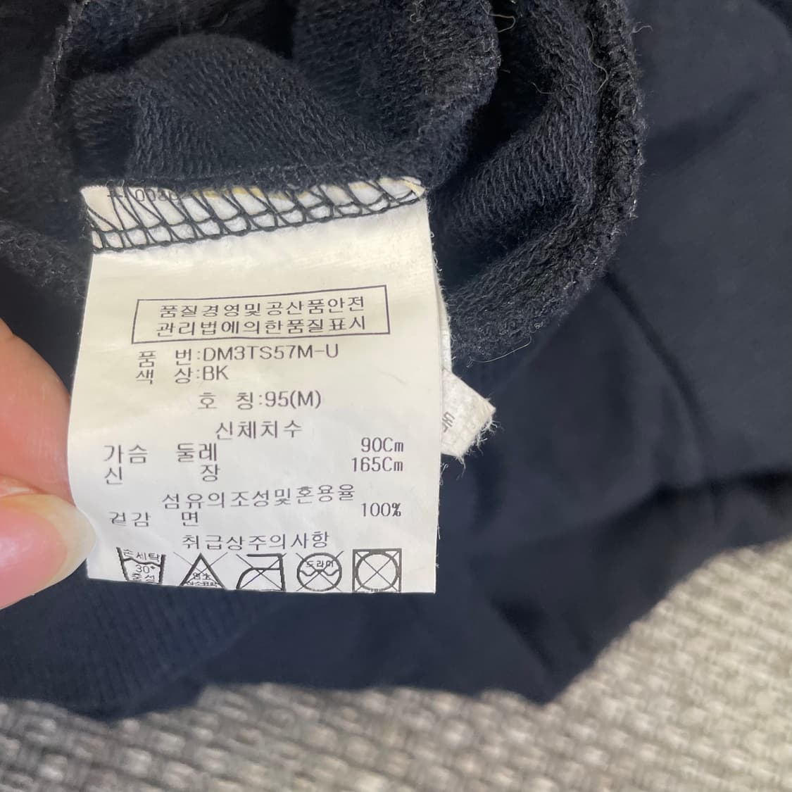  DOHC 블랙 빈티지 플라워 자수 후드집업 M 상품이미지6