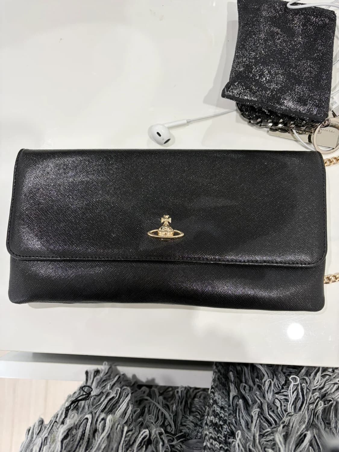 (오늘만 9만원) 정품 비비안웨스트우드 블랙 체인백  상품이미지1