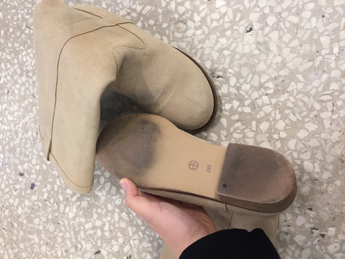 Sand Suede Riding Boots 상품이미지5