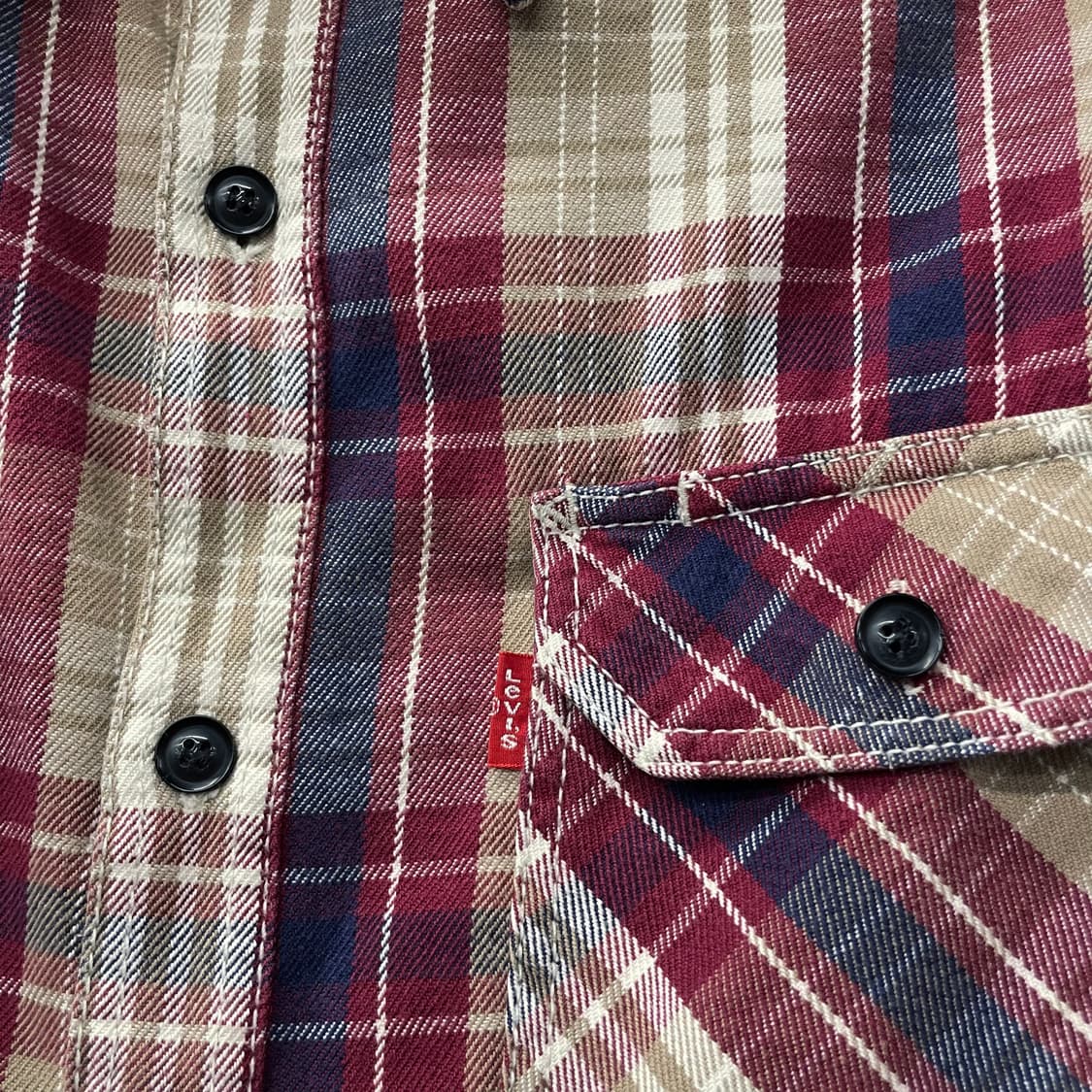 리바이스 레드 탭 캐쥬얼 멀티 체크 포켓 셔츠 상품이미지5