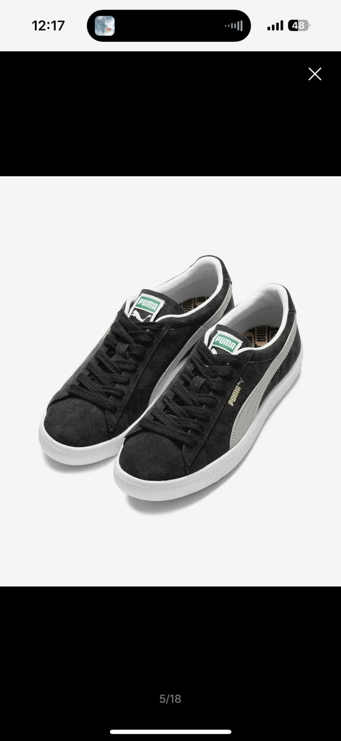 푸마 스웨이드 빈티지 - 블랙:화이트 / 374921-05 상품이미지4