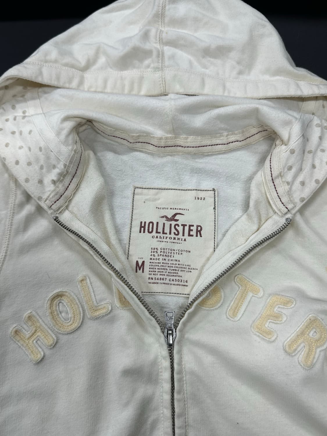 홀리스터 도트 후드 집업 상품이미지4