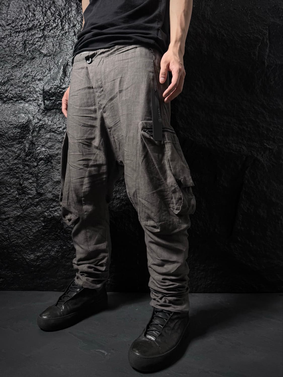 Masnada Linen Cargo Pants   상품이미지1