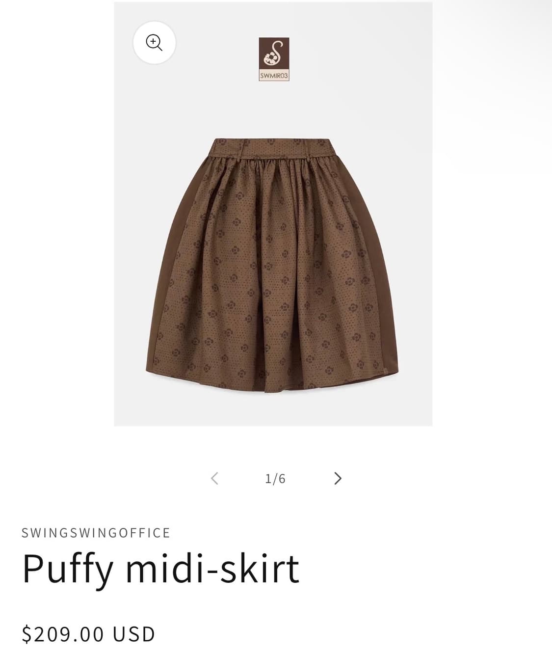 Swingswing puffy midi-skirt (이현하 님 착용) 상품이미지4
