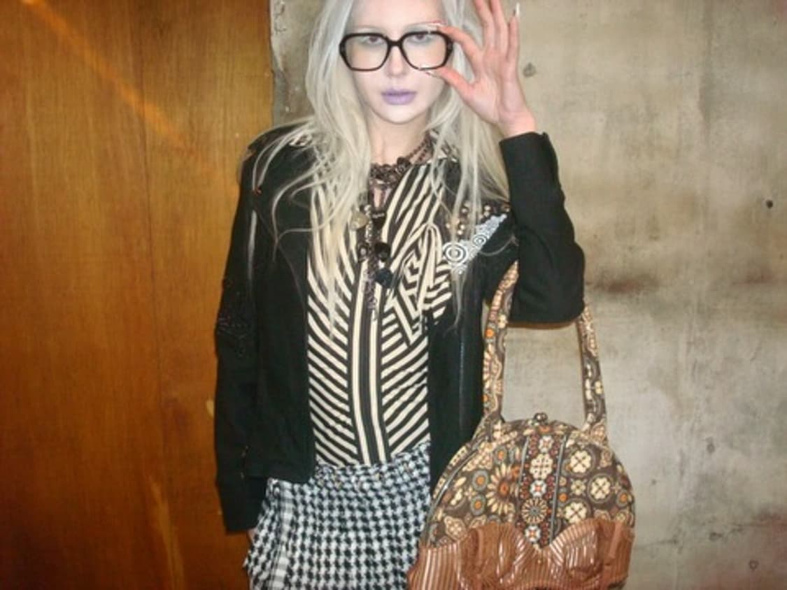 Studded check pleated layered sk 상품이미지2