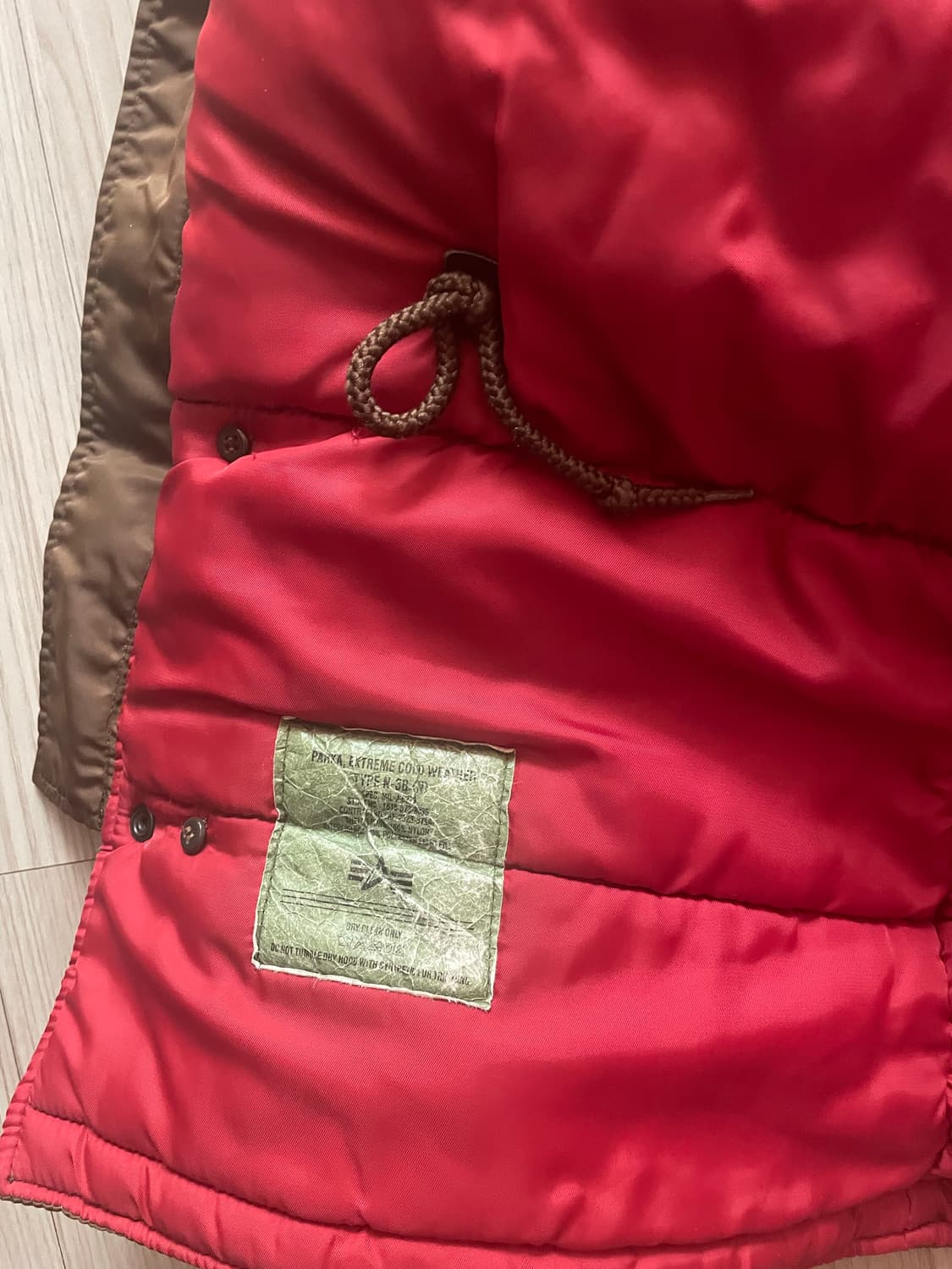 알파인더스트리 N-3B 파카 S 상품이미지3