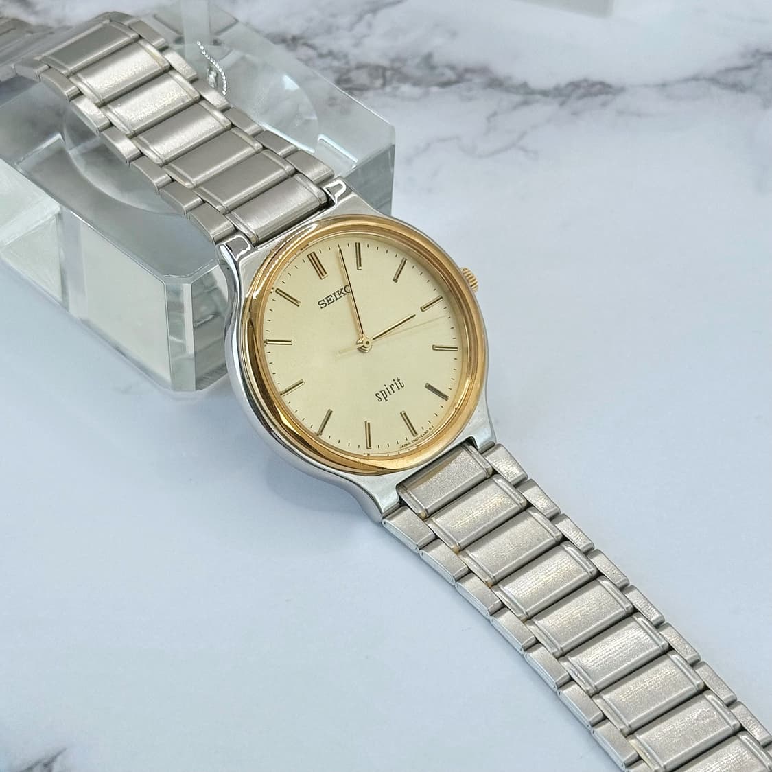 90s00s 빈티지 세이코 스피릿 샴페인 콤비 워치 상품이미지3