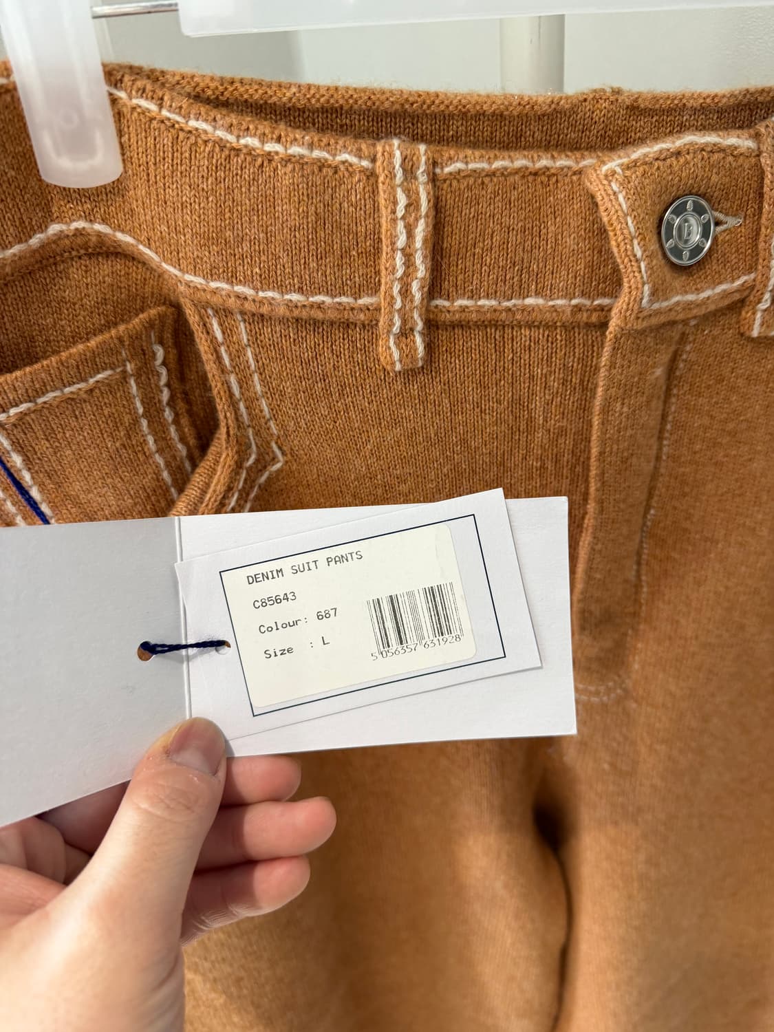 [여성L] 배리 BARRIE 캐시미어 데님 팬츠 상품이미지6