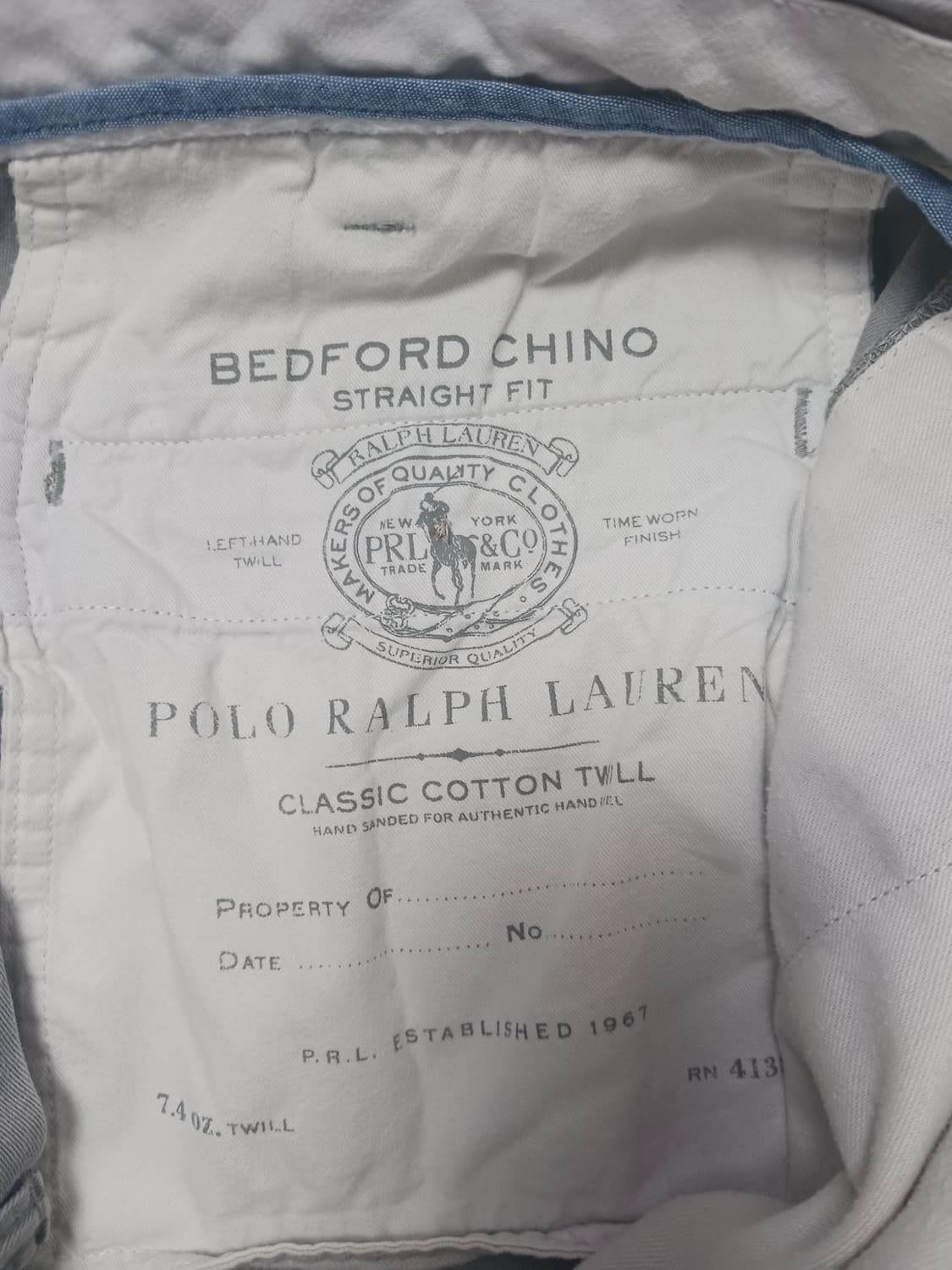 [36] 폴로 랄프로렌 그레이 치노 팬츠 스트레이트핏 상품이미지7