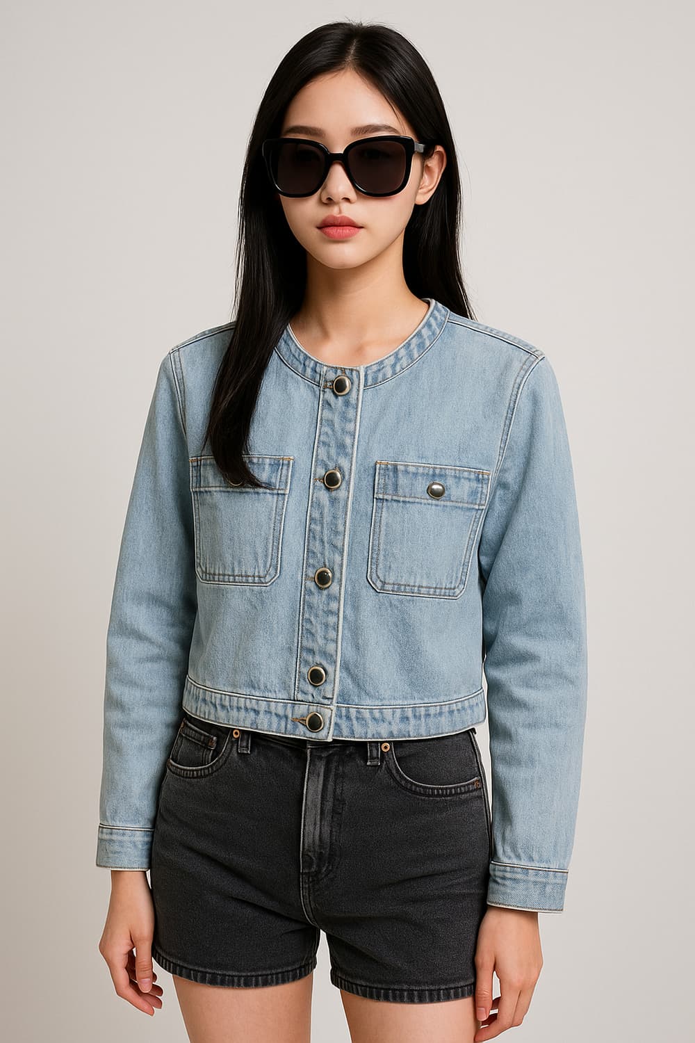 SISLEY. 여자 데님 자켓_44 상품이미지1