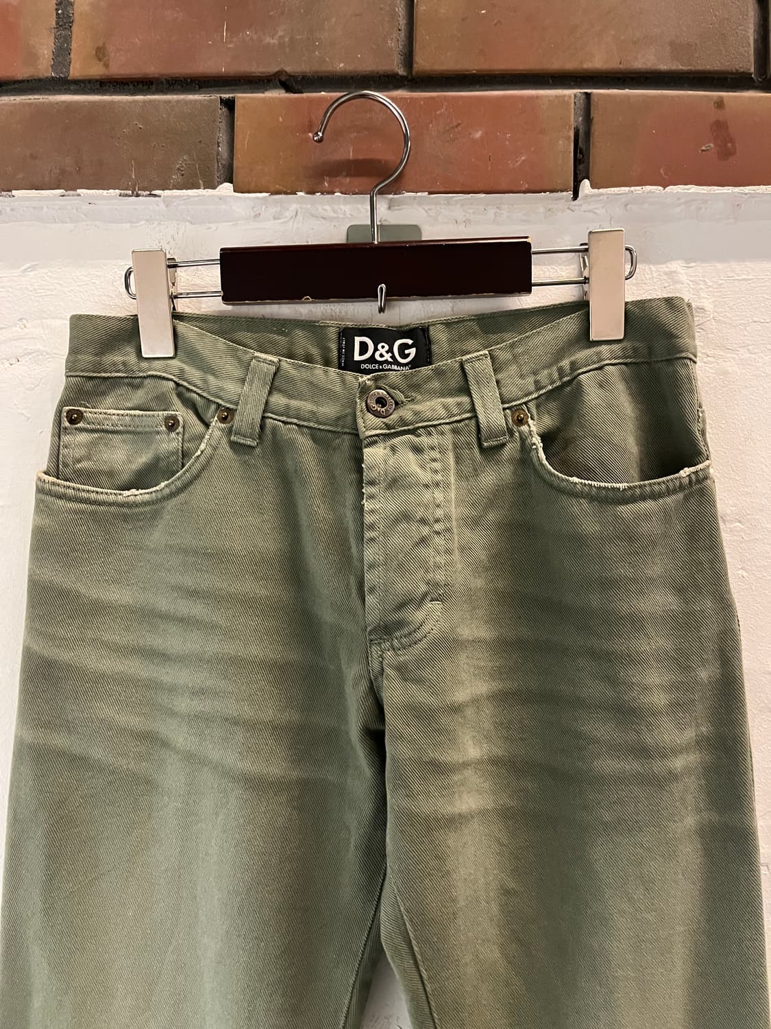 Dolce&Gabbana 빈티지 올리브 그린 부츠컷 진 상품이미지2