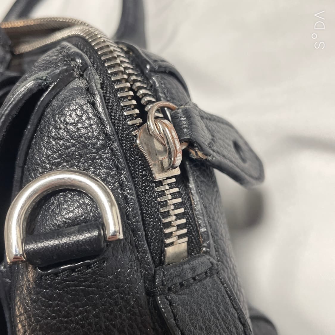 멀버리 블랙 레더 토트겸 크로스백 상품이미지5