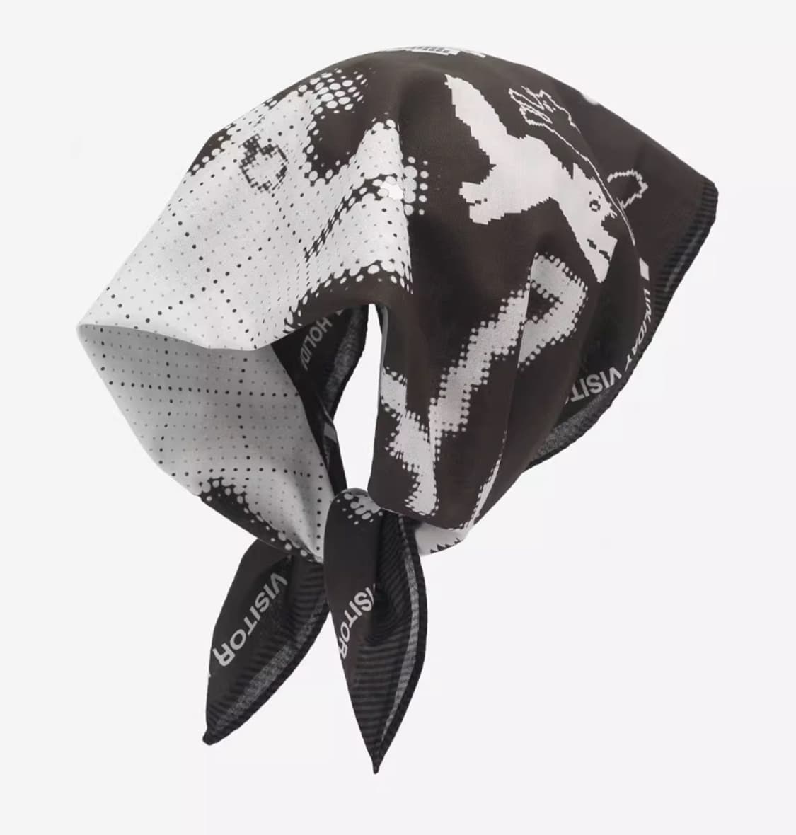 [새상품]도트 고양이 반나다 스카프 브라운 상품이미지5