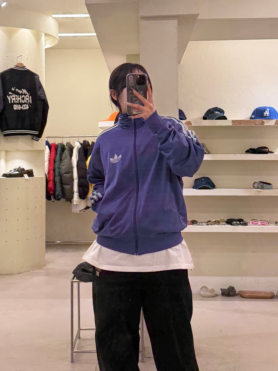 아디다스 오리지널 파이어버드 트랙탑 퍼플 U997 상품이미지1