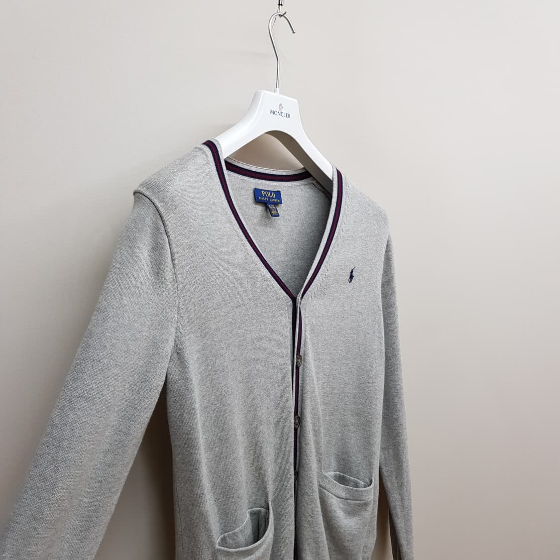 폴로 랄프로렌  코튼 브이넥 버튼 가디건 보이즈 XL사이즈 상품이미지3