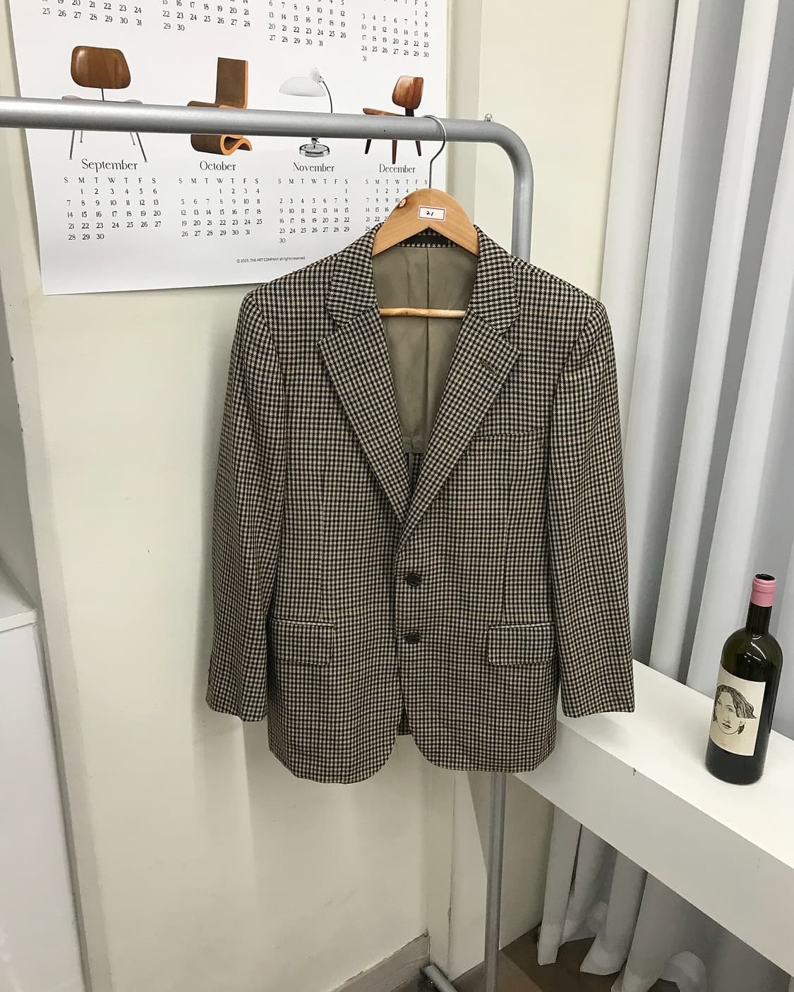 버버리 하운드체크 울 자켓 상품이미지1