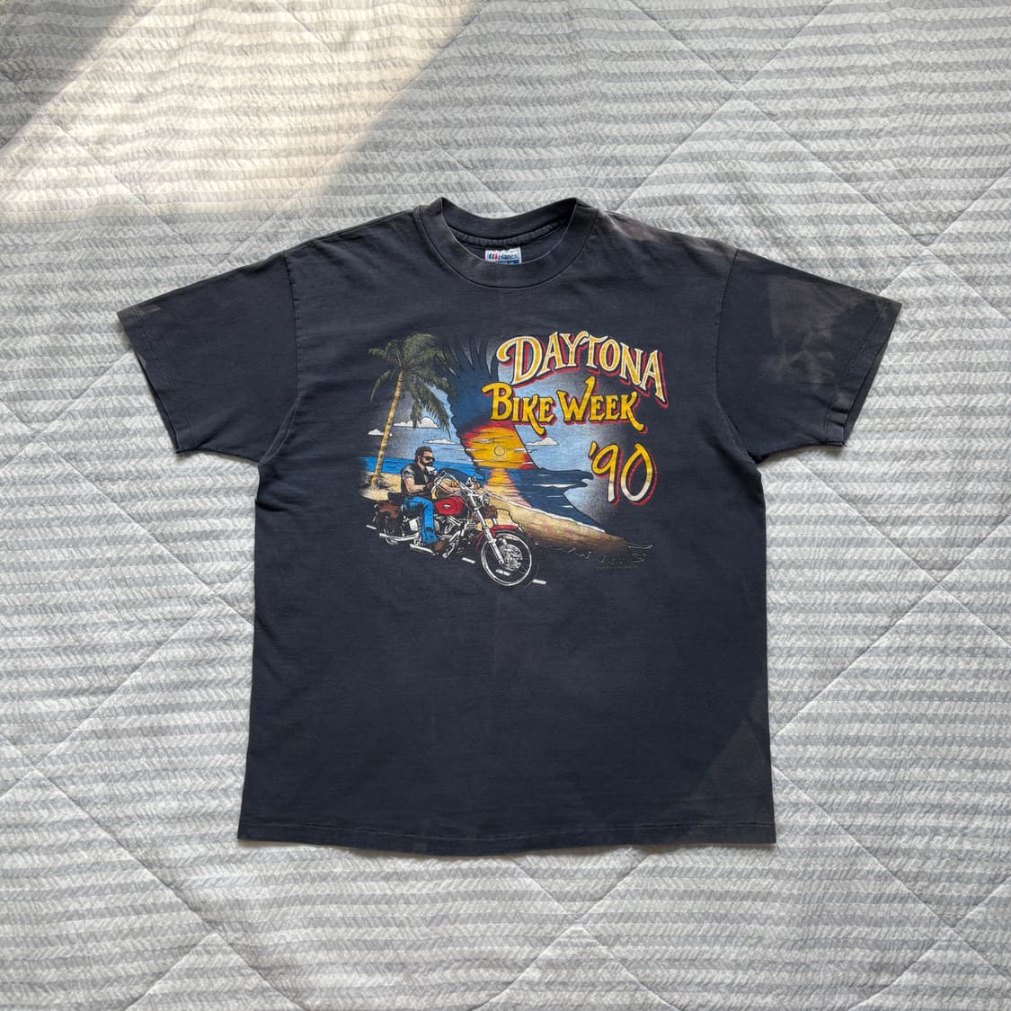 80s 빈티지 바이크 반팔 티셔츠 상품이미지1