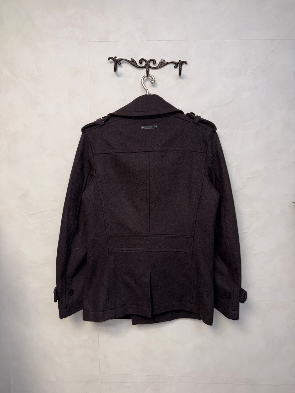 DIESEL dark brown wool pea coat  상품이미지3