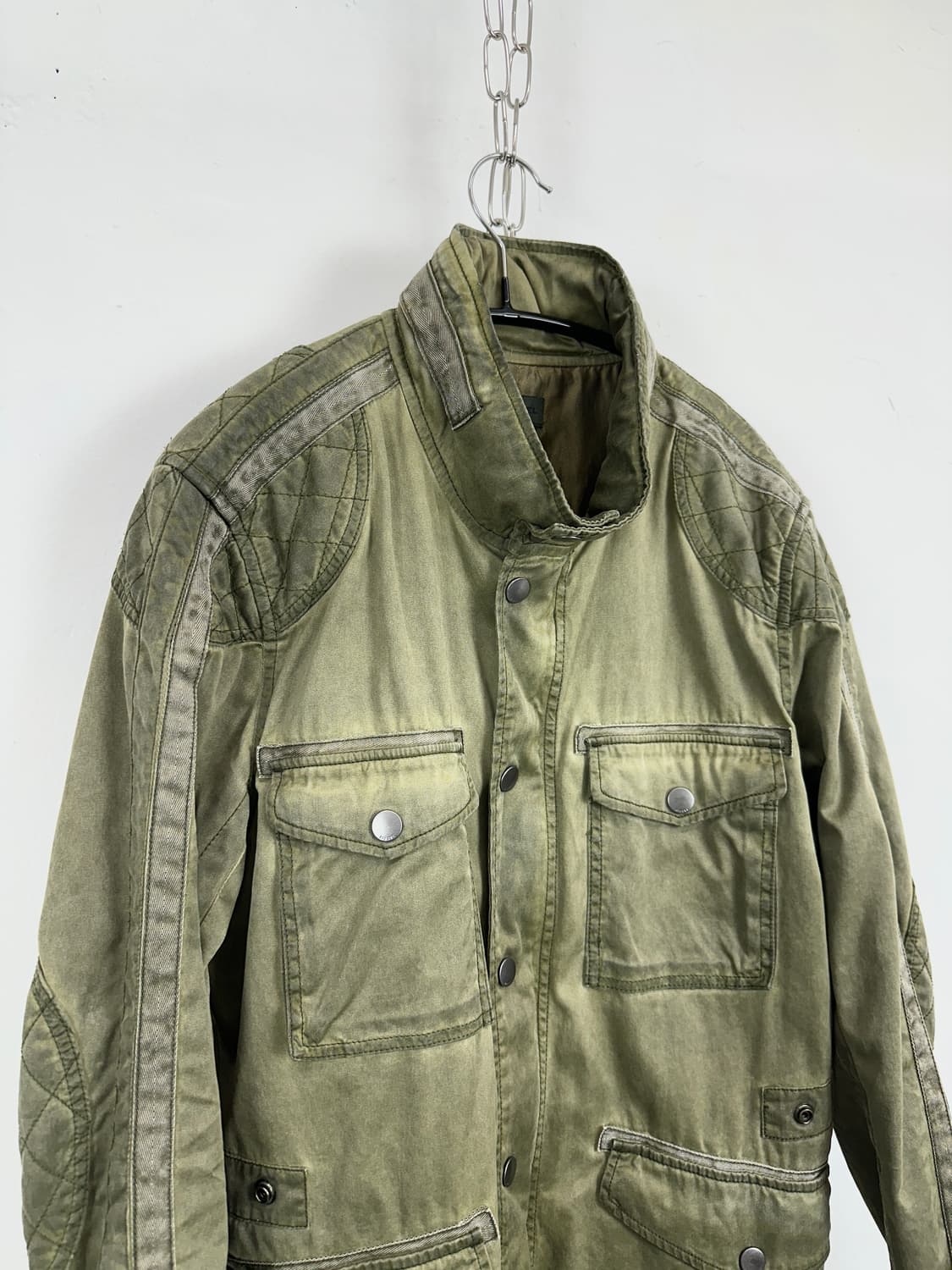 Diesel Washed Cotton Biker Jacket 상품이미지3