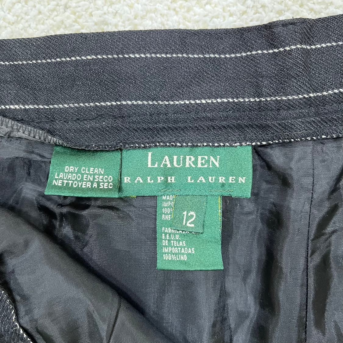 12 랄프로렌 여성 린넨 와이드 팬츠 0312M2 상품이미지3