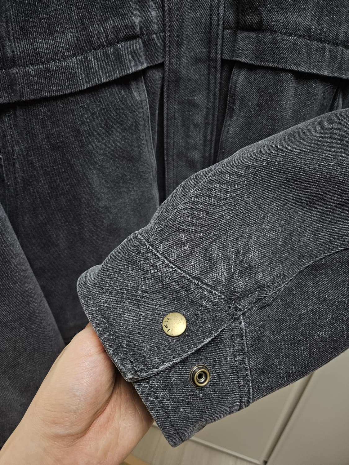 타임옴므/ 24fw 워시드 데님 투웨이 집업 트러커 점퍼/ 100 상품이미지6