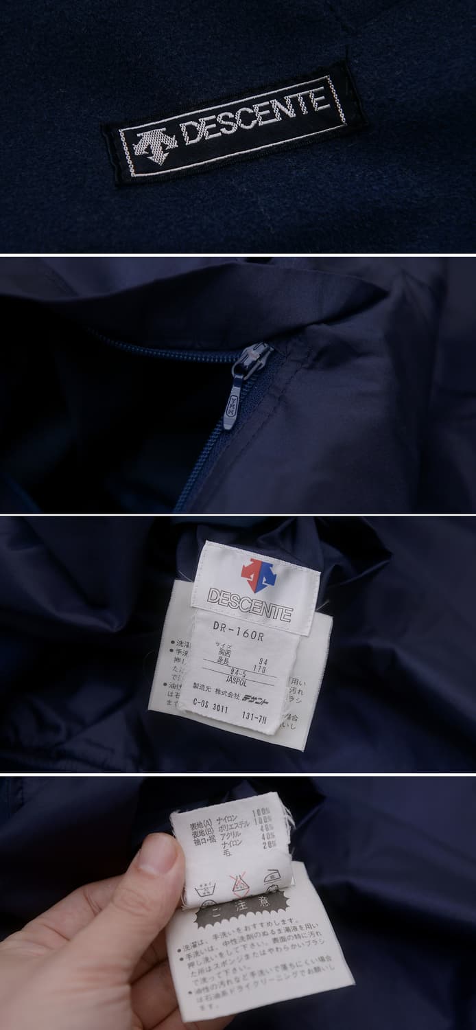 데상트 재팬 오리지널 양면 버튼 울자켓.우븐자켓 (100) 상품이미지10