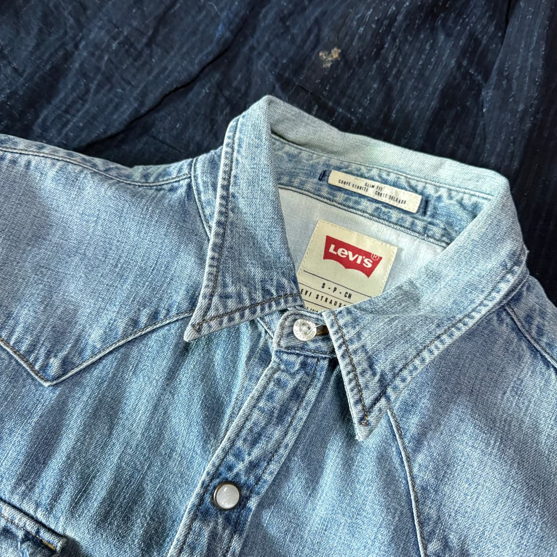 리바이스 데님 웨스턴 셔츠 S 상품이미지2