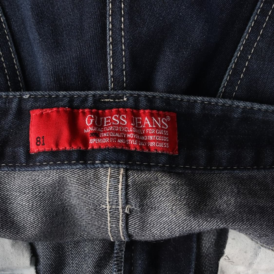 게스 오리지널 삼각로고 진청 스트레이트 데님81 상품이미지6