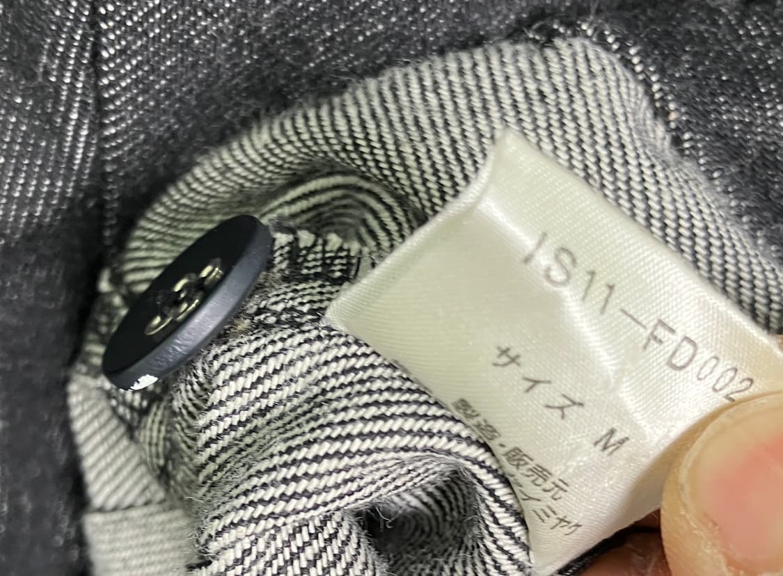 이세이미야케 블랙 데님 크롭 자켓 M 상품이미지8