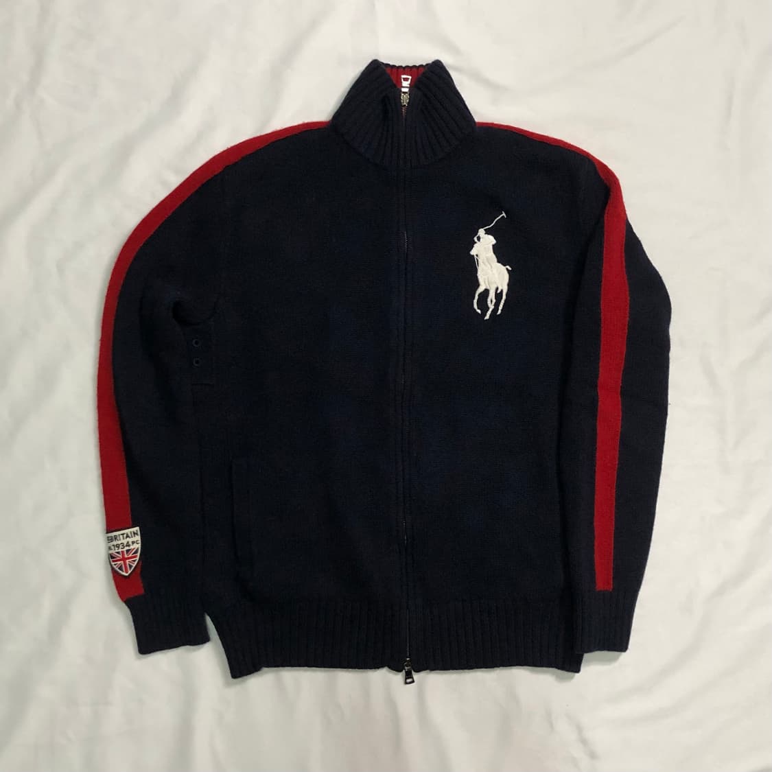 폴로 랄프로렌 빅포니 브리튼 램스울 니트 집업 상품이미지2