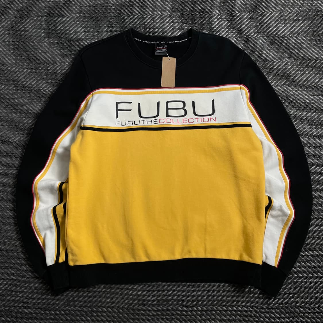 00s 후부 올드스쿨 빅로고 배색 스웻 셔츠 맨투맨 o 4395 상품이미지1