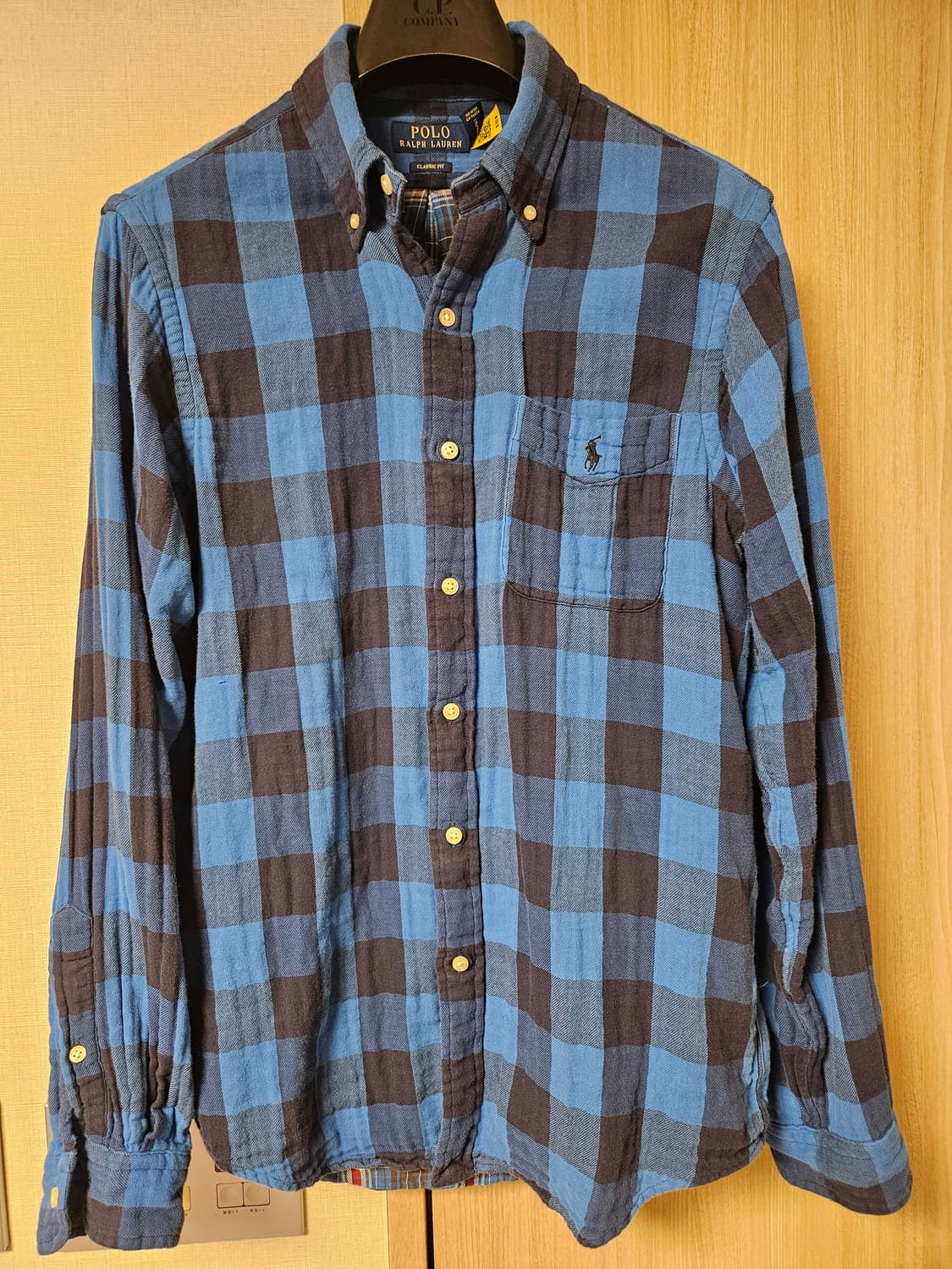 폴로 랄프로렌 블루 체크 버팔로 셔츠 m 클래식핏 신형탭 상품이미지4