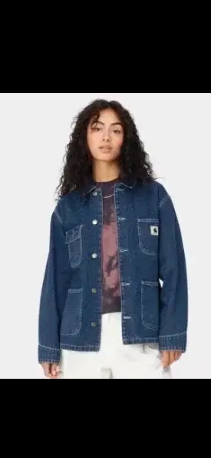 칼하트 데님 재킷 코트 S (안감 퀼팅) 상품이미지1
