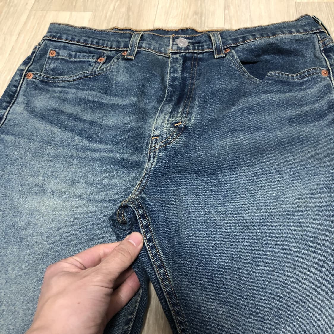 (31) 리바이스 Levi's 505 레귤러핏 워시드 데님 상품이미지3