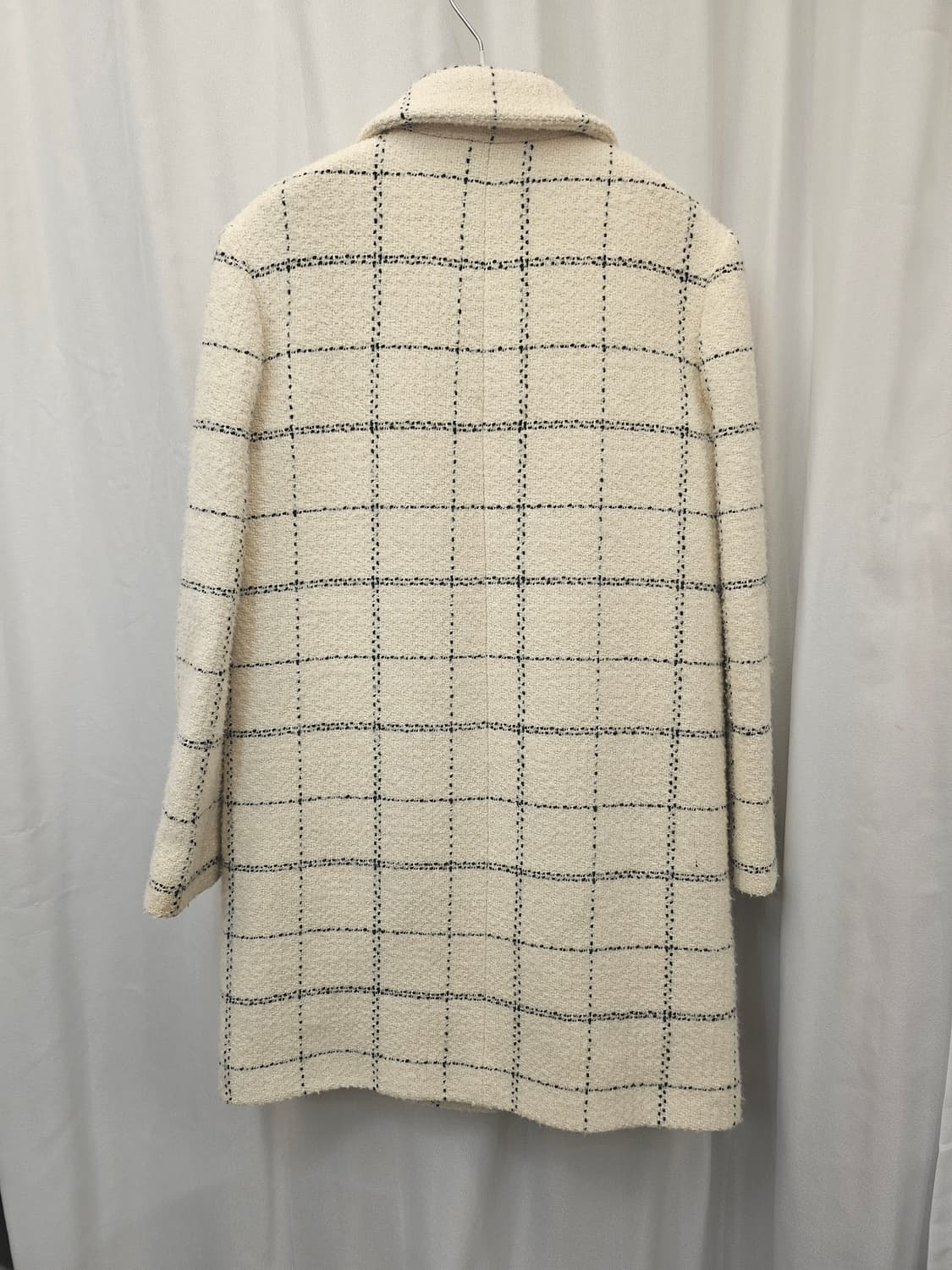 A.P.C. 체크 패턴 아이보리 코트 34 상품이미지6