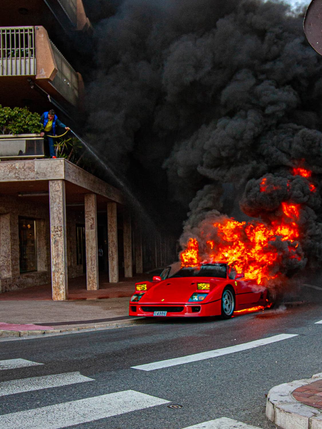 슈퍼벨로체 버닝 페라리 F40 블랭킷 담요 상품이미지4