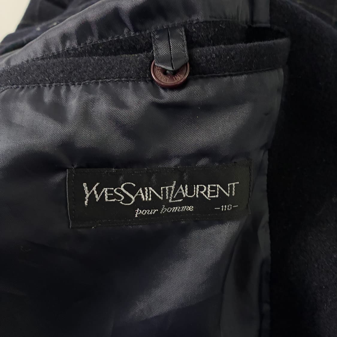 Yves Saint Laurent  입생로랑 울 체크 블루종 자켓   상품이미지7