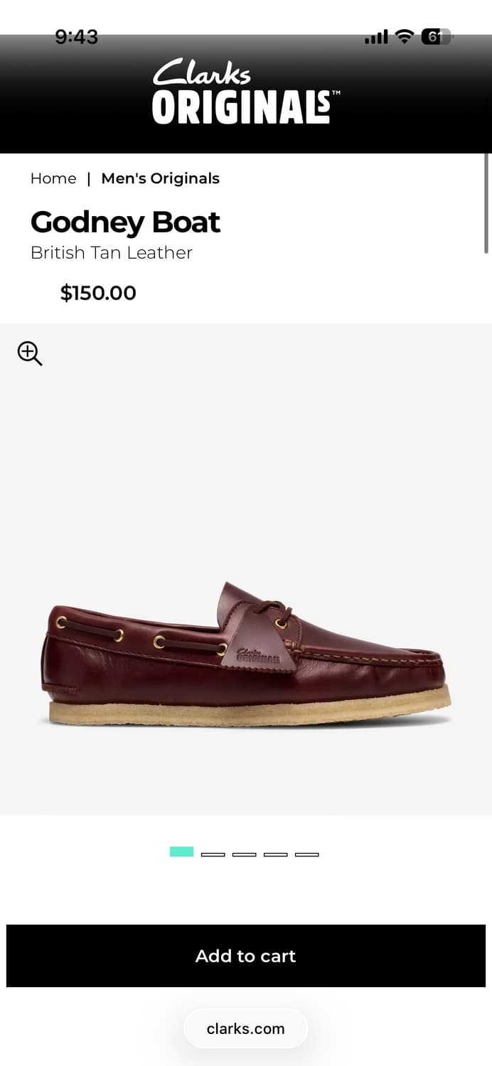 클락스 오리지널 Godney 보트슈즈 Tan 색상 US9.5 상품이미지5